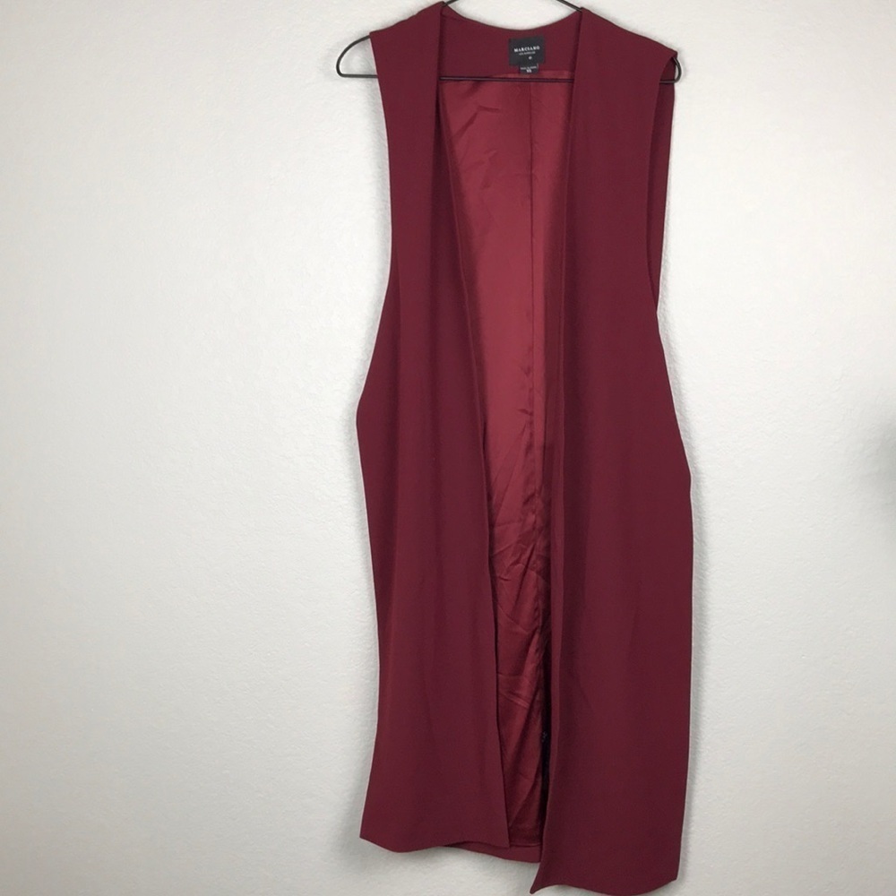 Marciano burgundy duster open vest - Picture 2 of 4